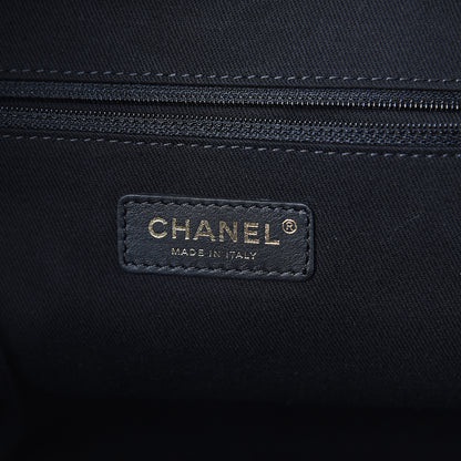 Chanel Woven Straw Raffia Medium Deauville Tote Black 5 of 8