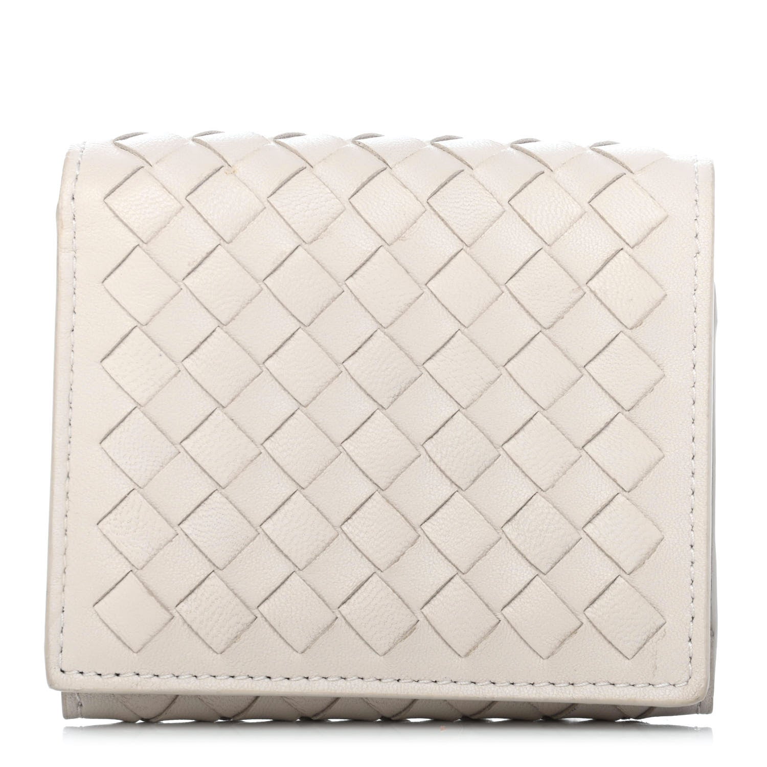 Bottega Veneta Nappa Intrecciato Bi-Fold Wallet White 1 of 4