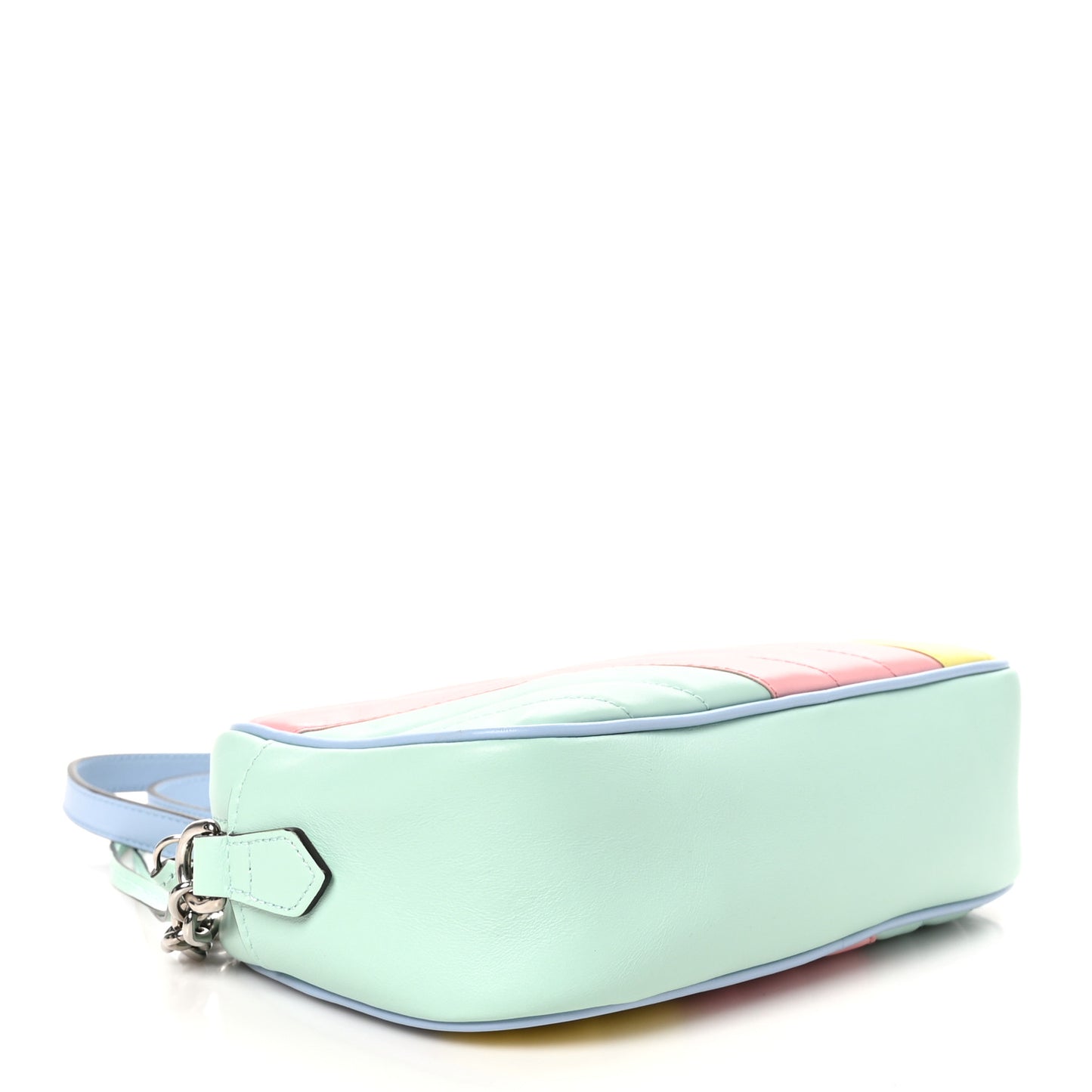 Calfskin Matelasse Diagonal Small GG Marmont Chain Shoulder Bag Multicolor Pastel