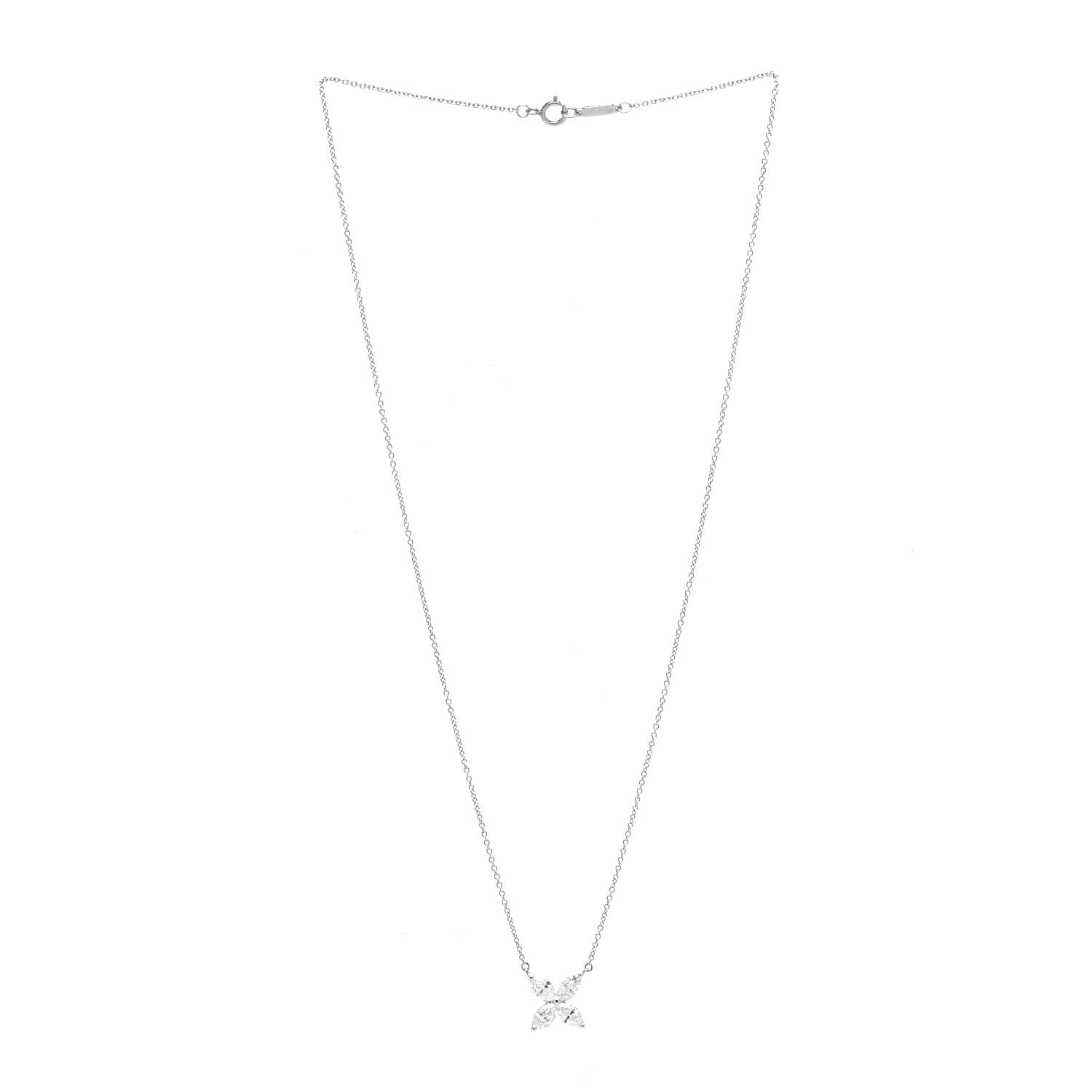 Tiffany Platinum Diamond Large Victoria Necklace 3 of 6