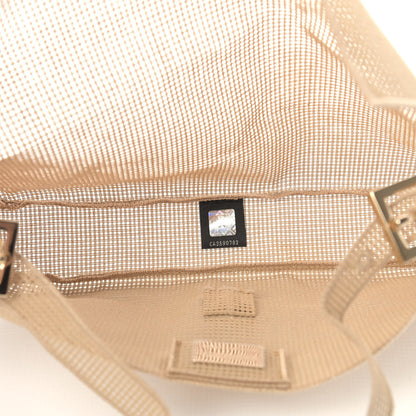 Fendi Cotton Lambskin Baguette With Embroidery Kit Naturale 5 of 13