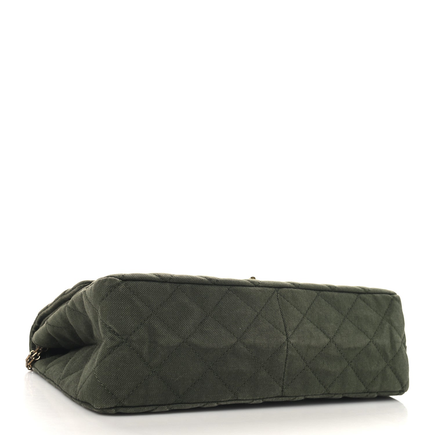 Chanel Canvas Quilted 2.55 Reissue 227 Flap Green 4 of 14