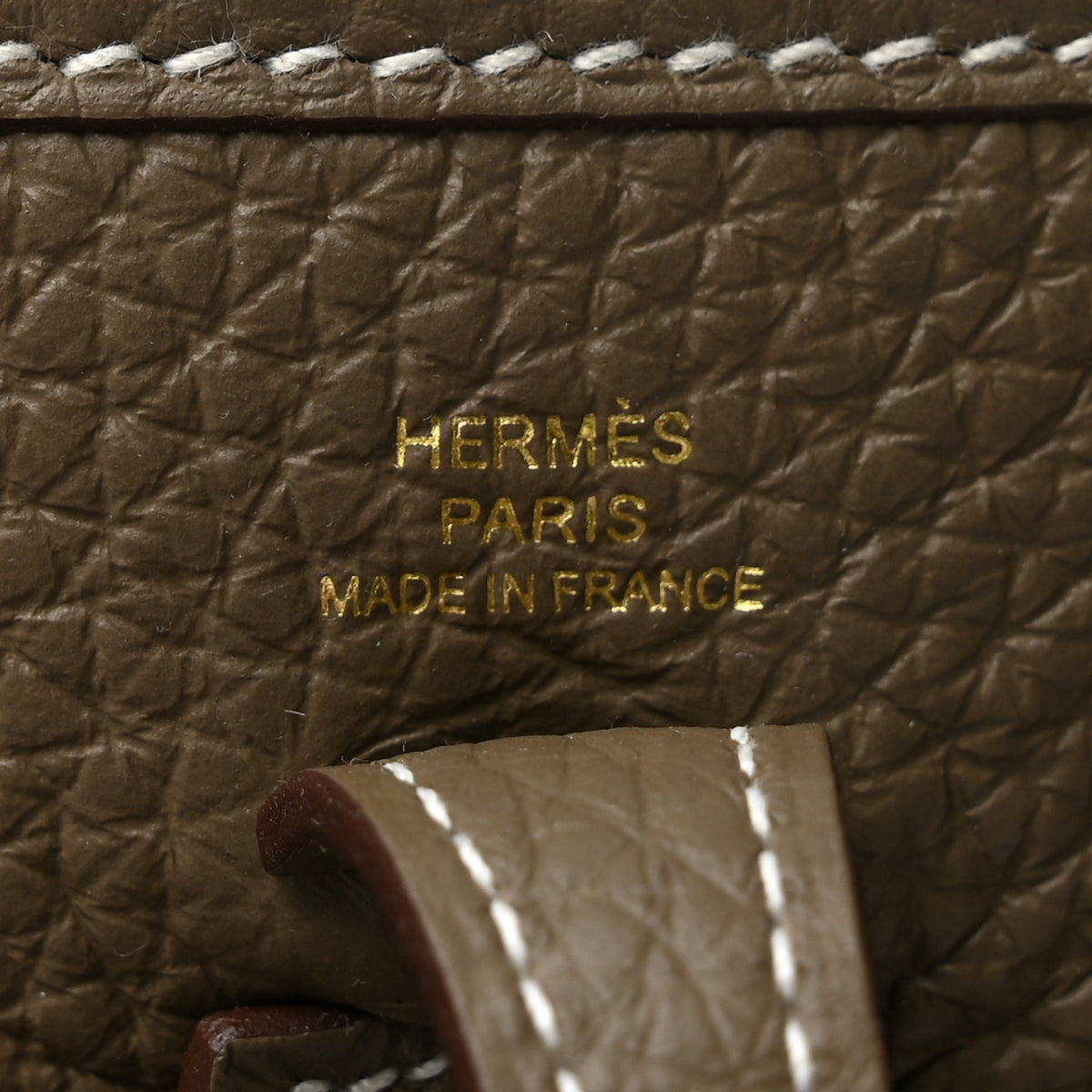 Hermes Taurillon Clemence Amazone Evelyne TPM Etoupe Bleu Indigo 5 of 11