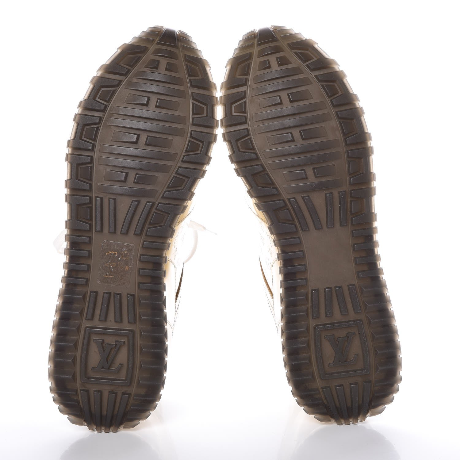 Louis Vuitton Metallic Patent Embossed Monogram Run Away Sneakers 39 Gold 5 of 9