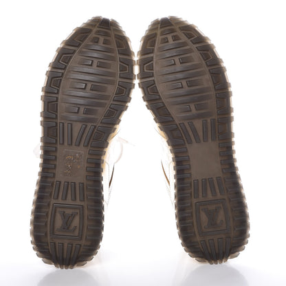Louis Vuitton Metallic Patent Embossed Monogram Run Away Sneakers 39 Gold 5 of 9
