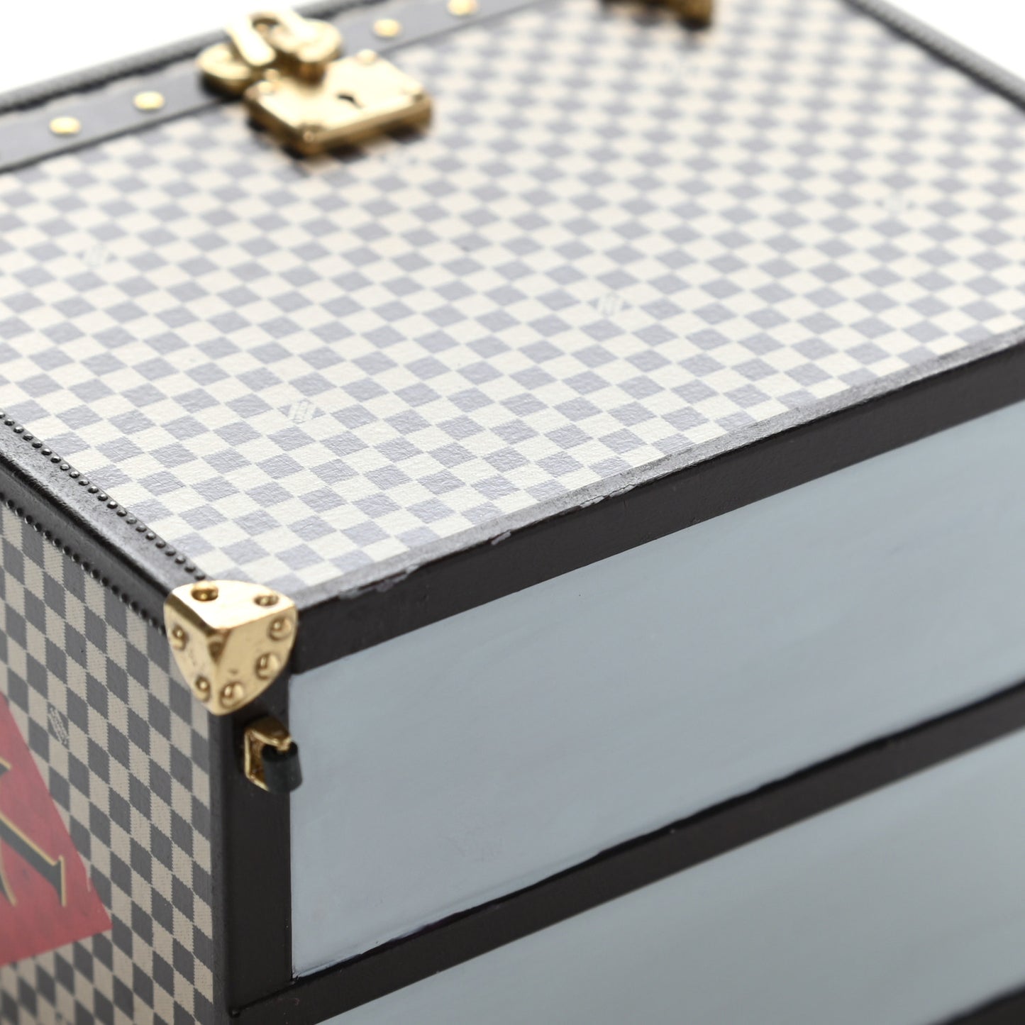 Damier 1895 Ladies Hat Trunk Mini Malle Chapeaux Jewelry Box