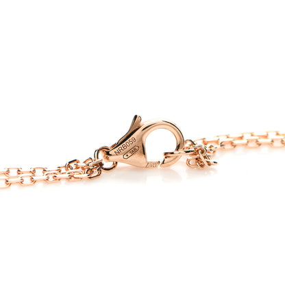 Cartier 18K Pink Gold 2 Diamond LOVE Necklace 4 of 6