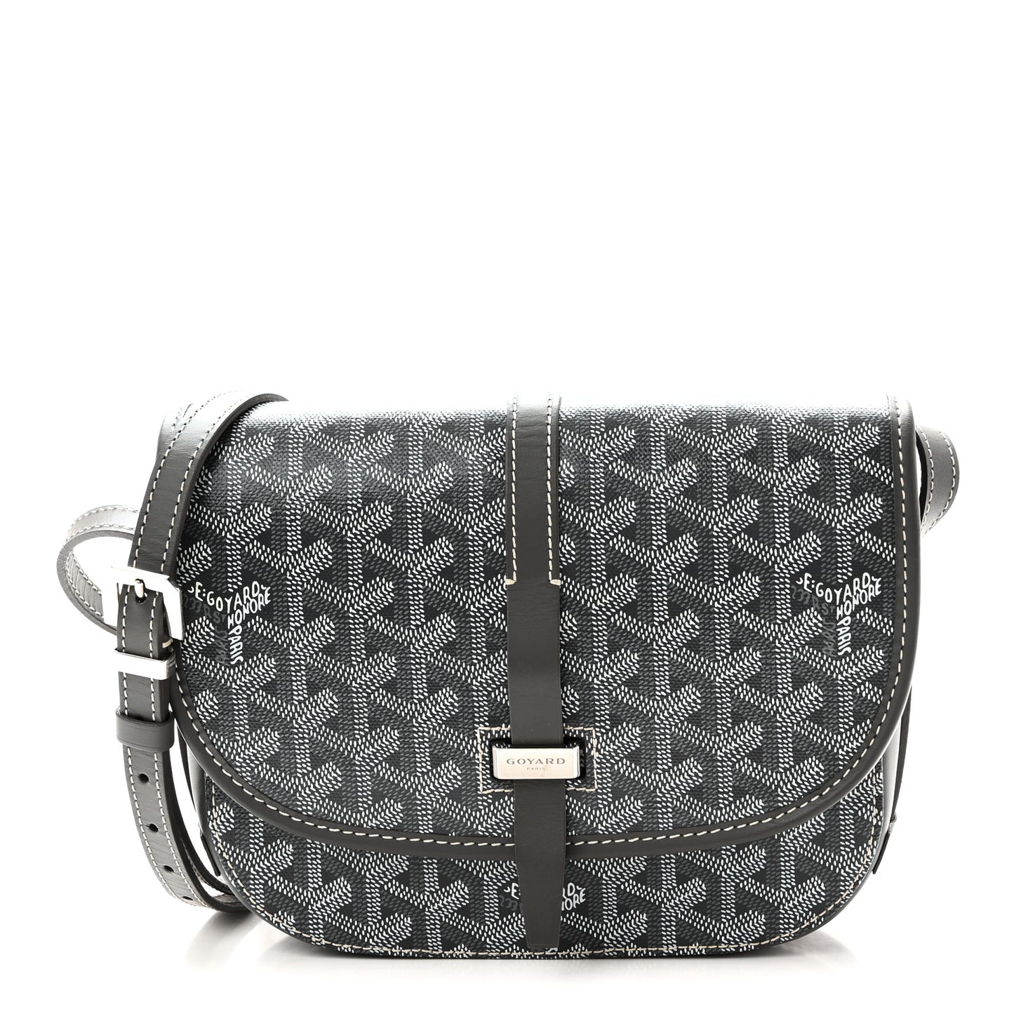 Goyardine Belvedere II PM Messenger Bag Gray