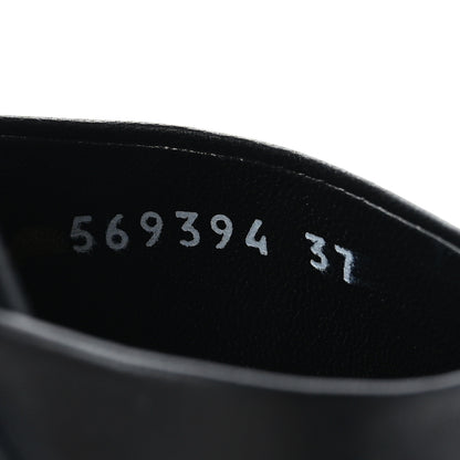 Balenciaga Soft Nappa BB Square Knife Pointed Toe 40mm Mules 37 Black 6 of 8