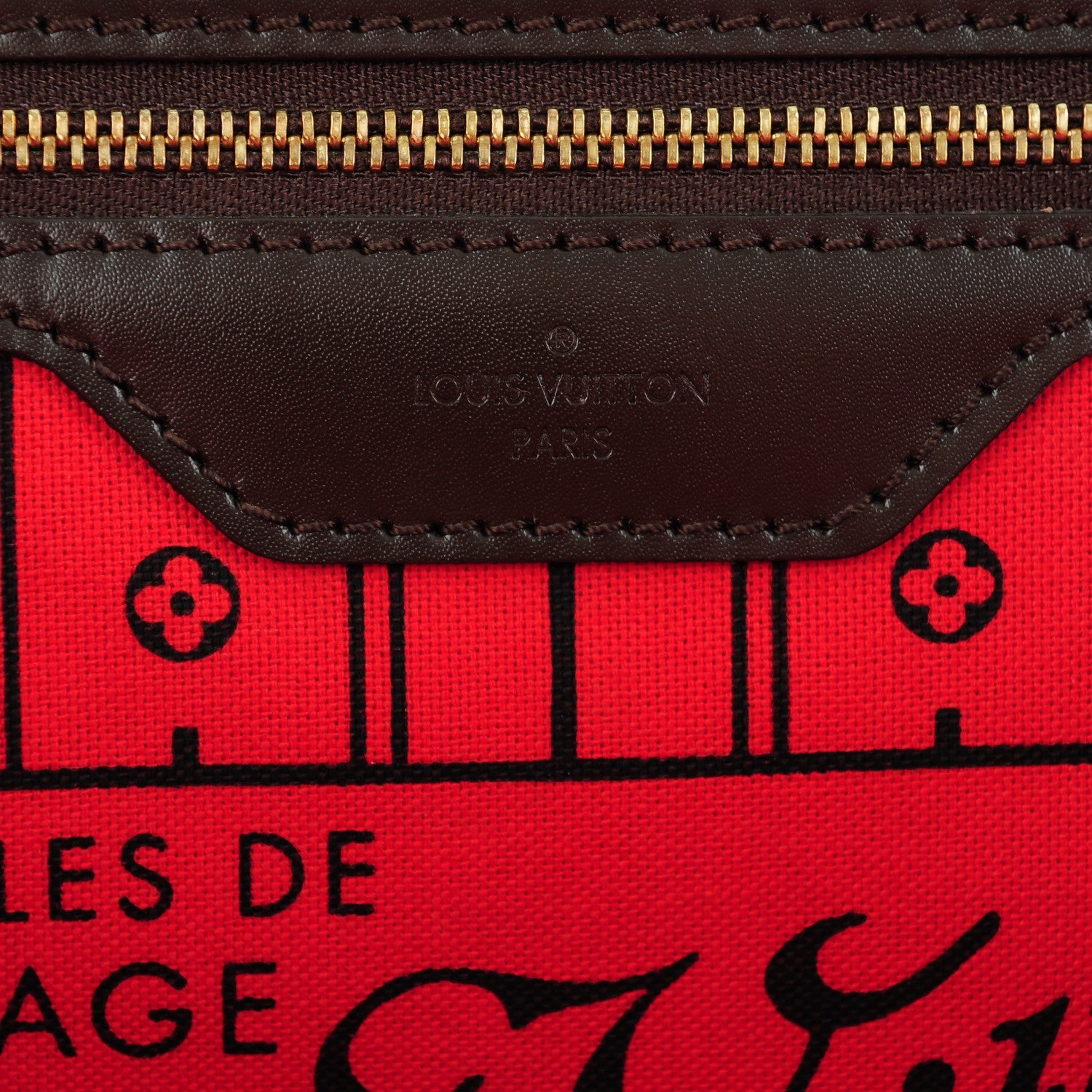 Louis Vuitton Damier Ebene Neverfull GM 7 of 9