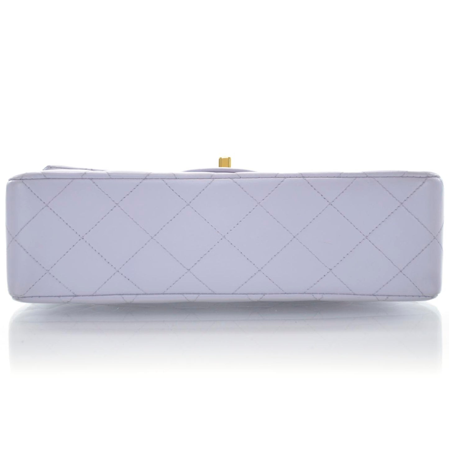 Lambskin Quilted Small Double Flap Lilac