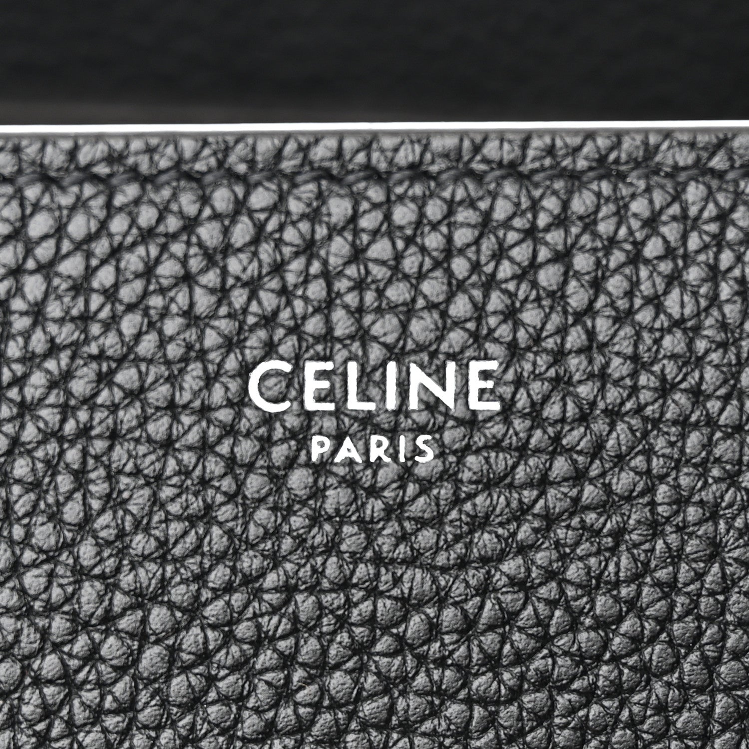 Celine Drummed Calfskin Mini Luggage Black 6 of 13