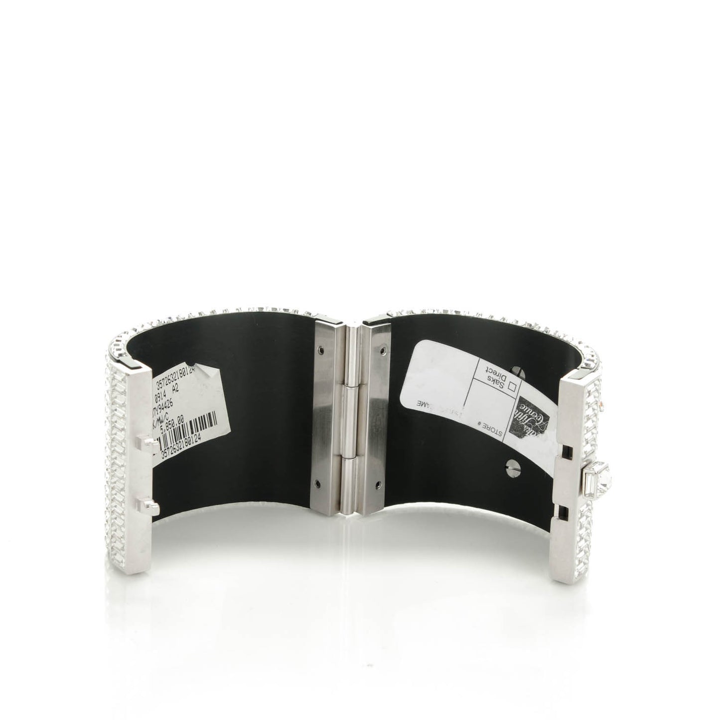 Crystal Baguette CC Wide Cuff