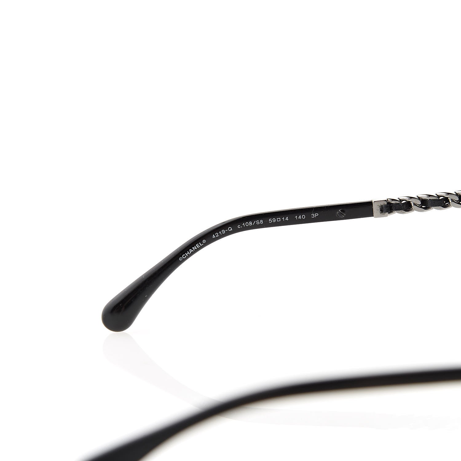 Chanel Polarized Pilot Winter Sunglasses 4219-Q Black 5 of 7