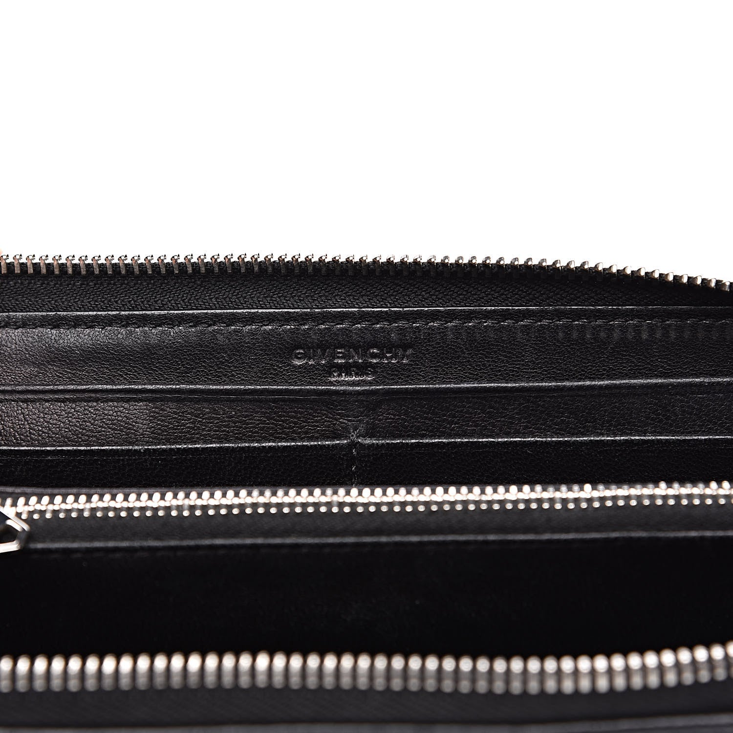 Givenchy Sugar Goatskin Pandora Zip Around Wallet Black 6 of 13