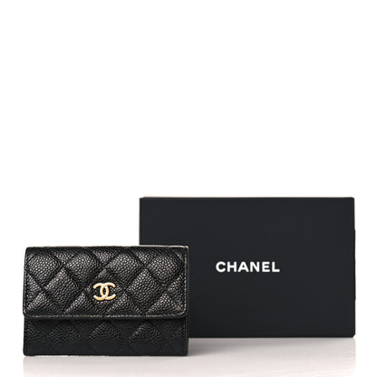 Chanel Caviar Quilted Flap Card Holder Black 8 of 8
