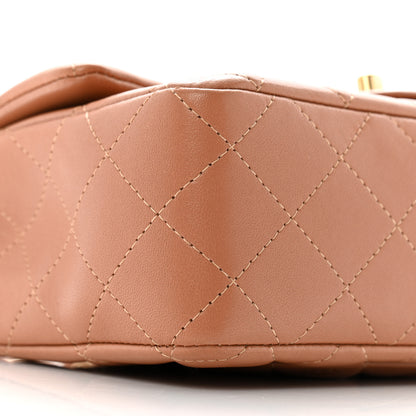 Chanel Lambskin Quilted Mini Rectangular Flap Brown 9 of 13