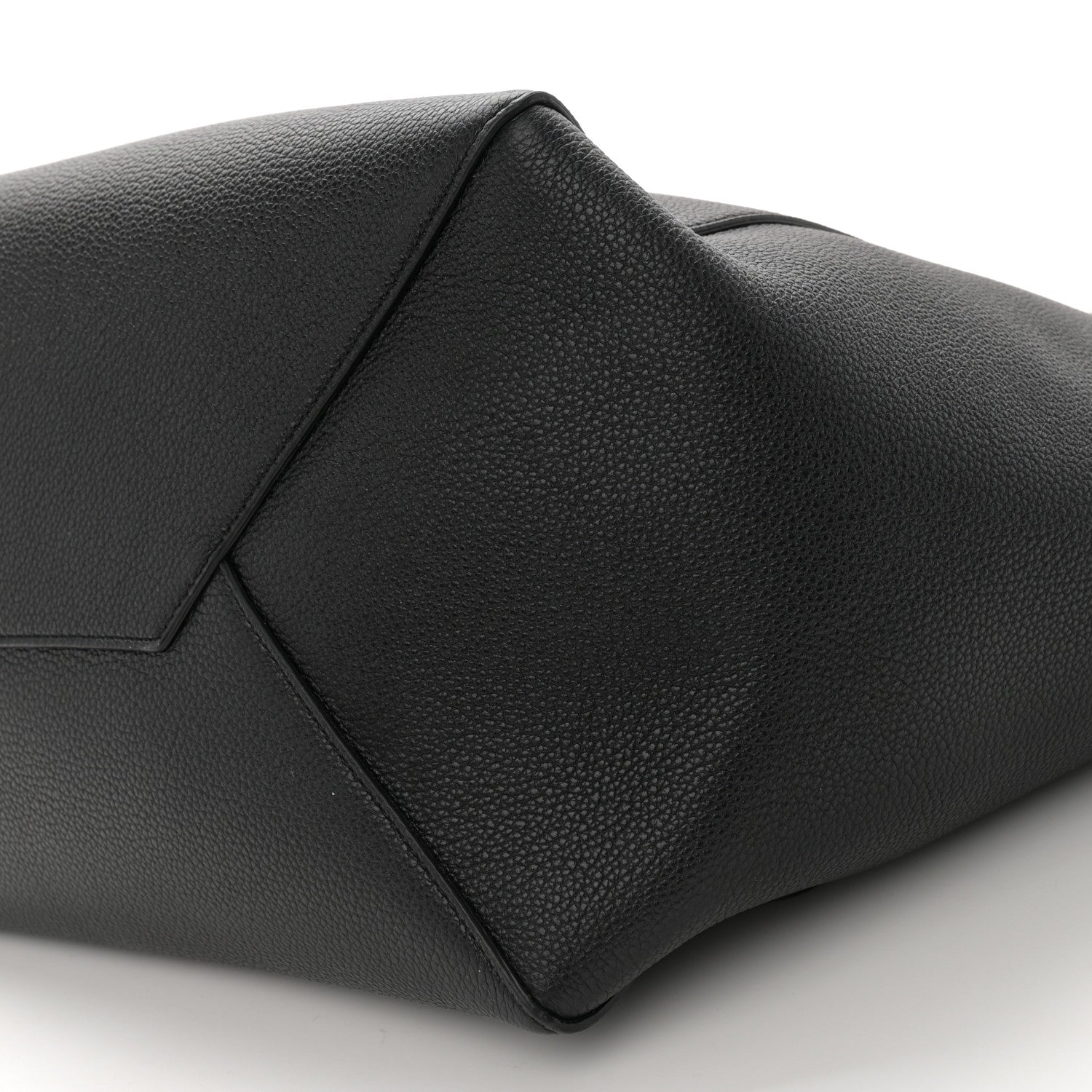 Celine Soft Grained Calfskin Medium Belt Cabas Phantom Black 10 of 11