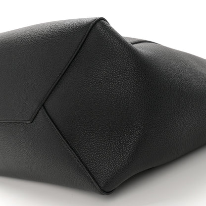 Celine Soft Grained Calfskin Medium Belt Cabas Phantom Black 10 of 11