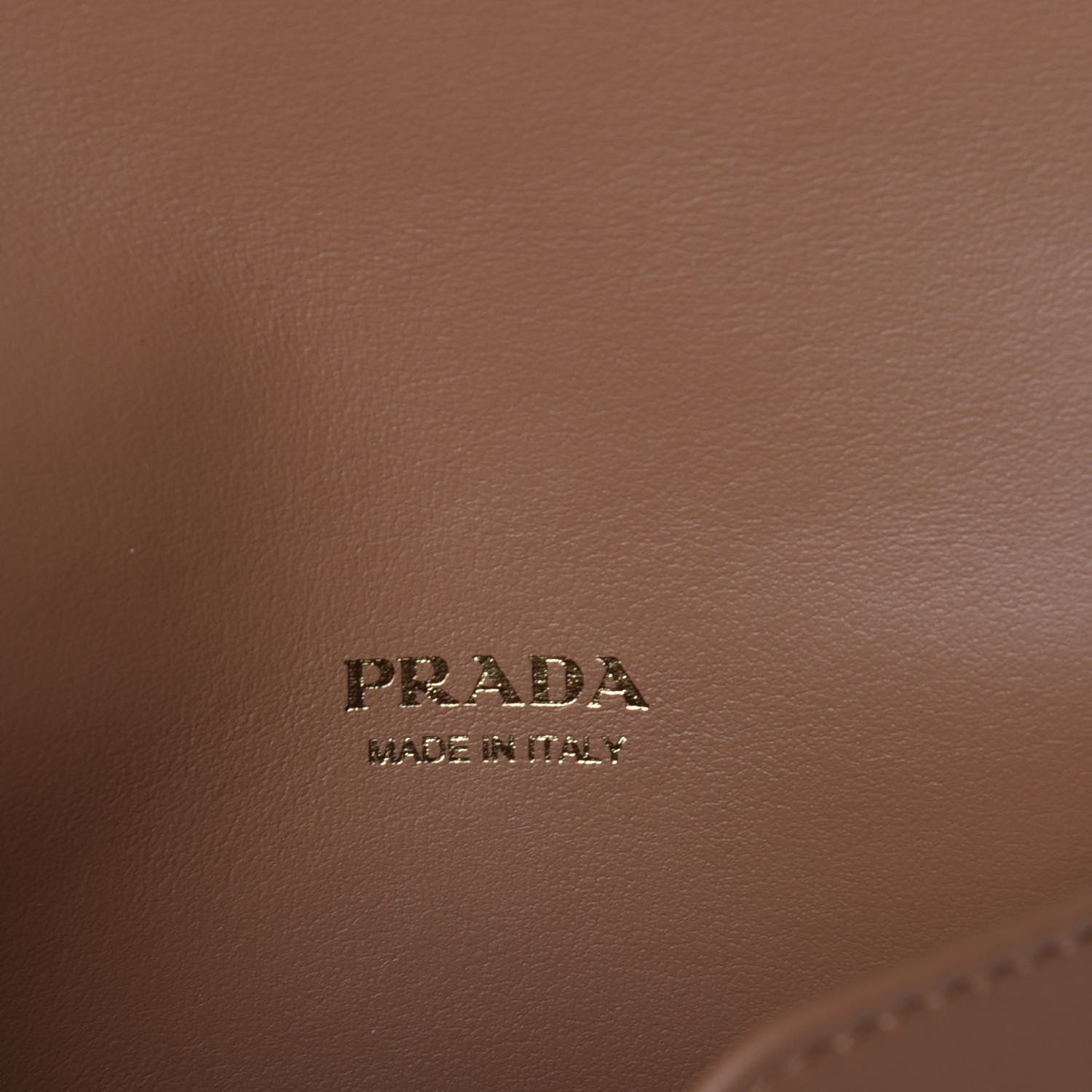 Prada Saffiano Metal Wristlet Caramel 6 of 8