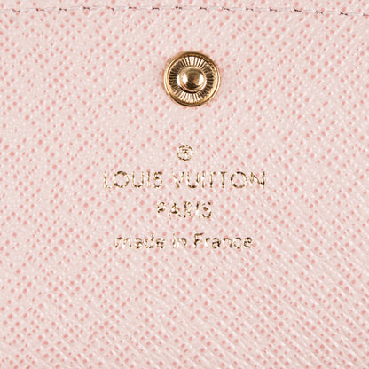 Louis Vuitton Damier Azur Emilie Wallet Rose Ballerine 6 of 7