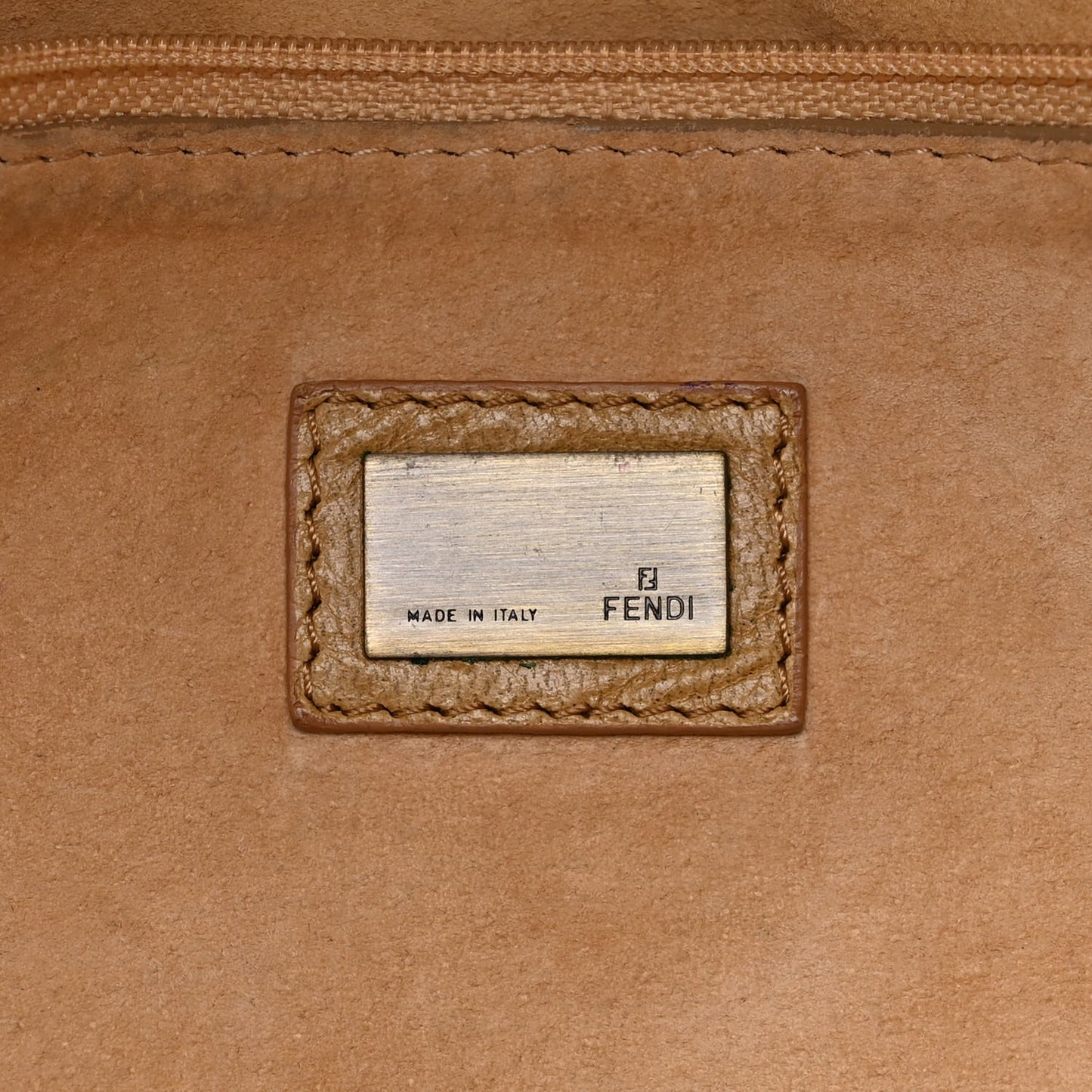 Goatskin Whipstitch Large Convertible Baguette Senape