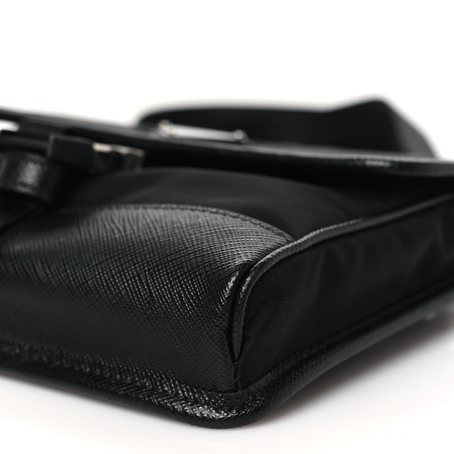 Re-Nylon Saffiano Smartphone Case Crossbody Black