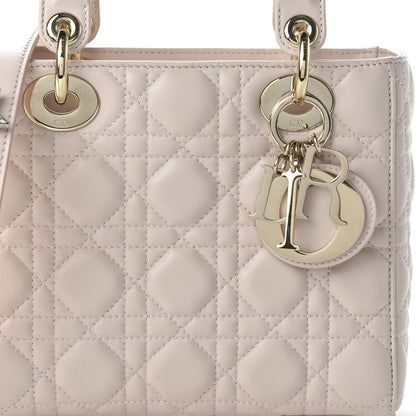 Christian Dior Lambskin Cannage Small Lucky Badges My Lady Dior Pink 9 of 9