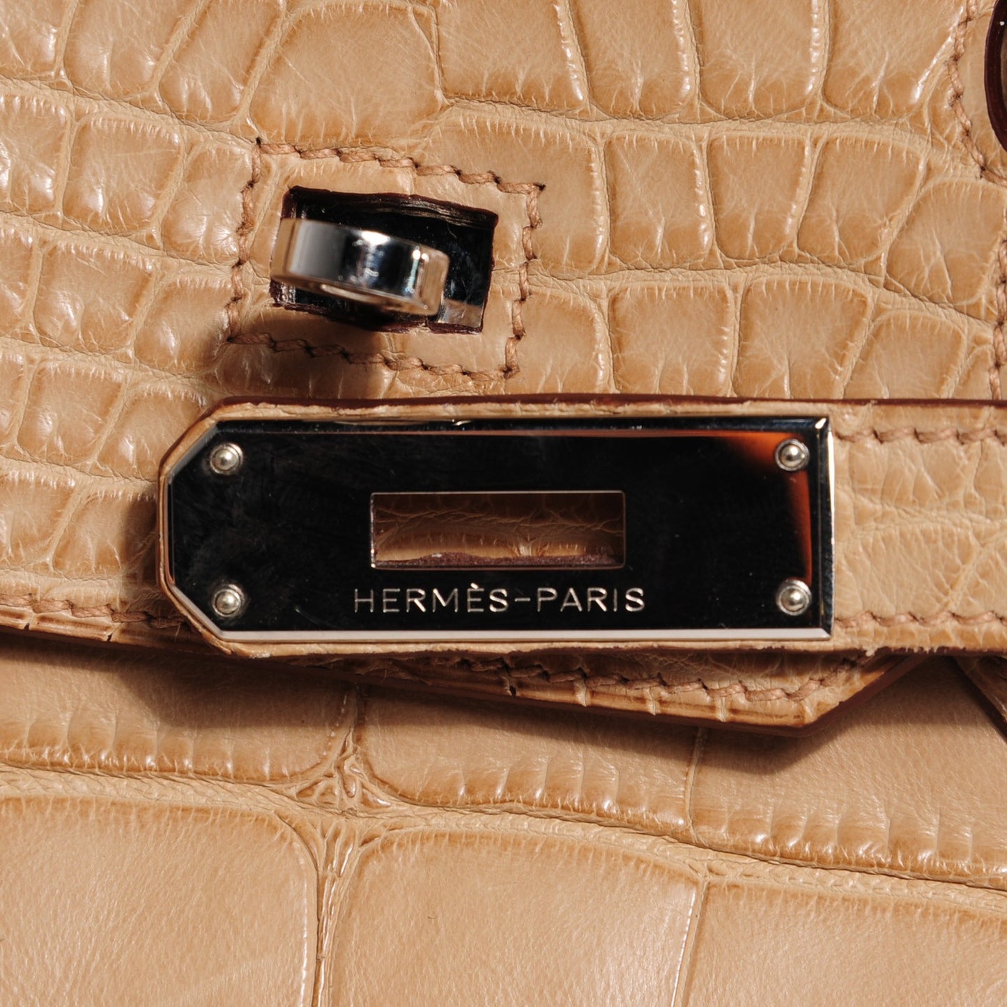 Matte Alligator Birkin 35 Poussiere