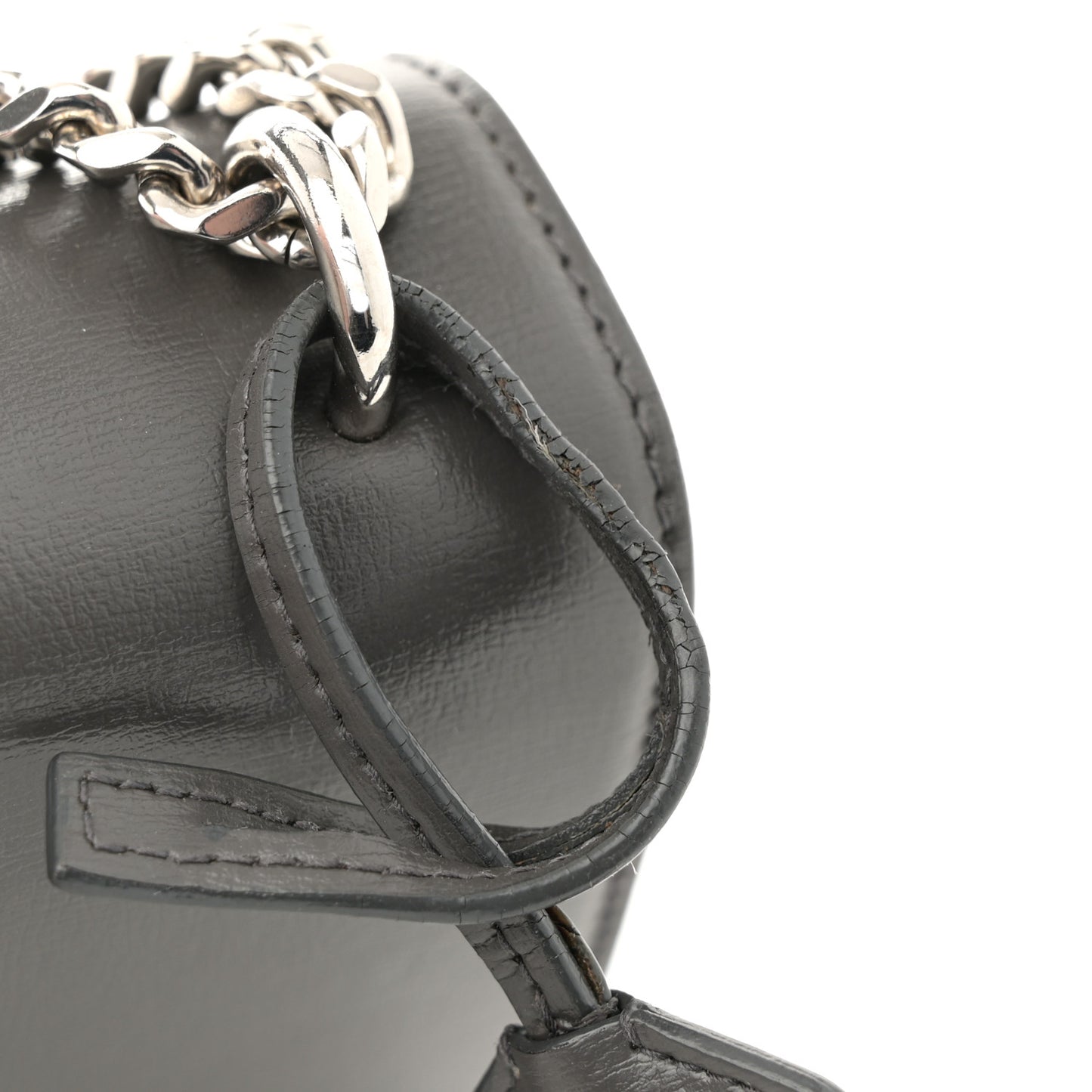 Smooth Calfskin Medium Monogram Sunset Satchel Asphalt