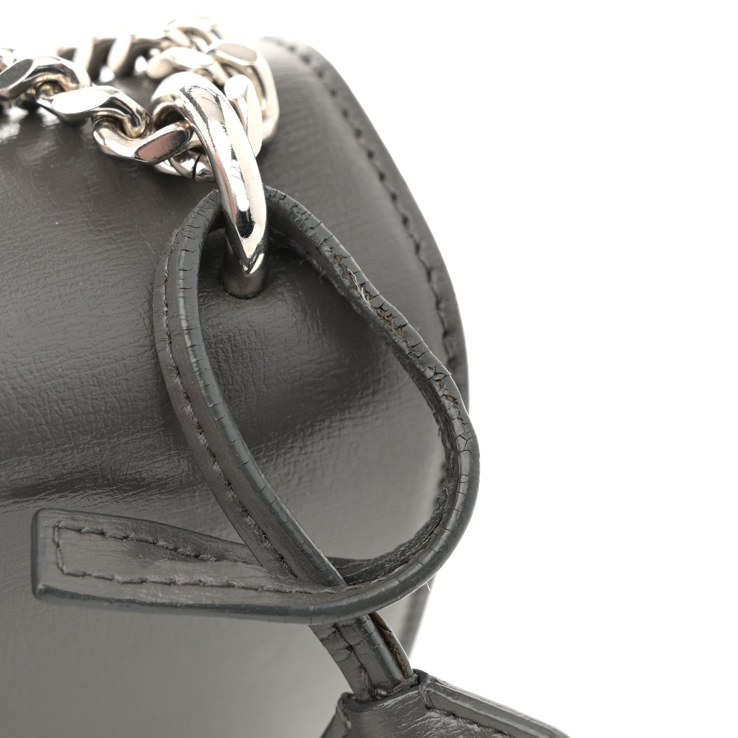 Saint Laurent Smooth Calfskin Medium Monogram Sunset Satchel Asphalt 13 of 13