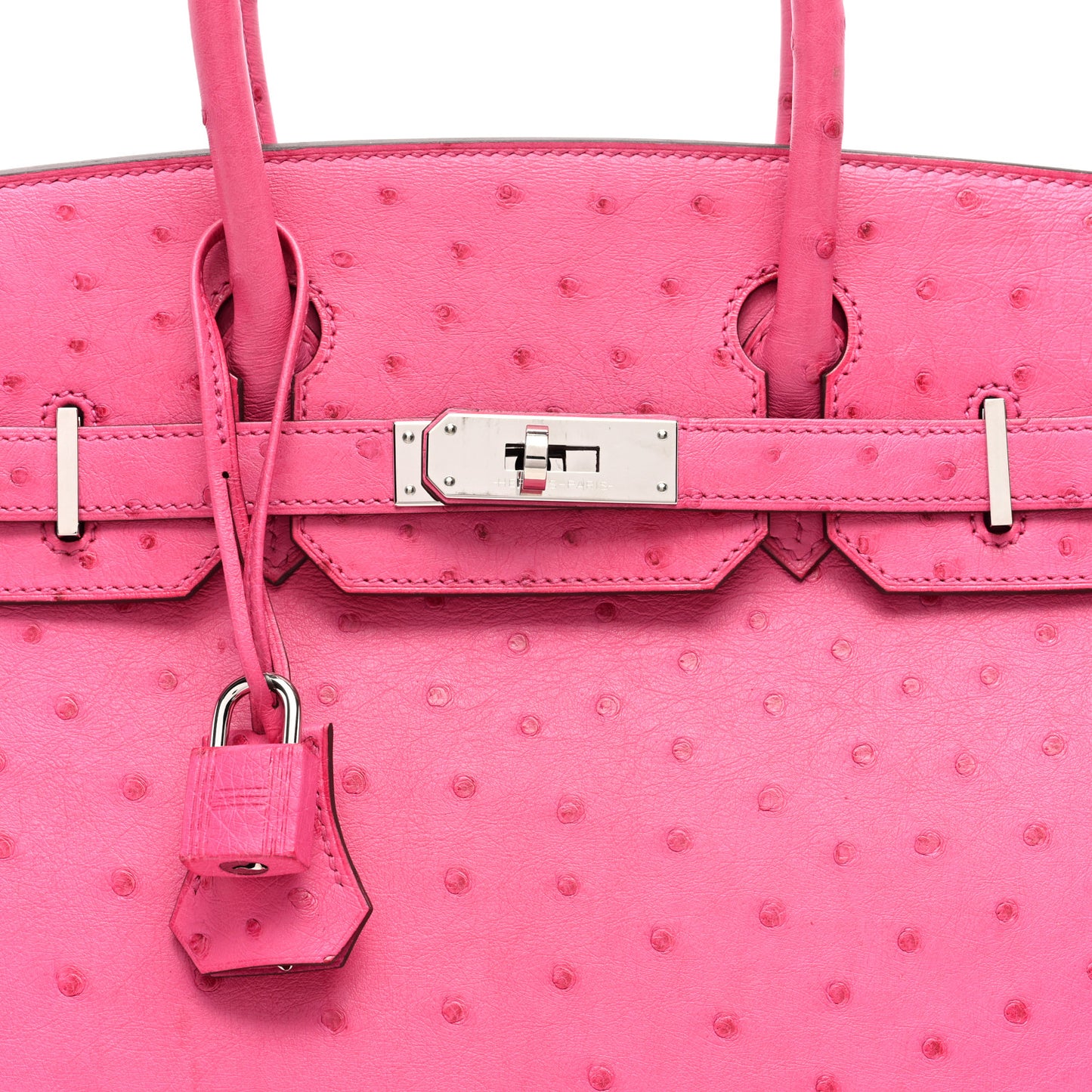 Ostrich Birkin 30 Fuchsia
