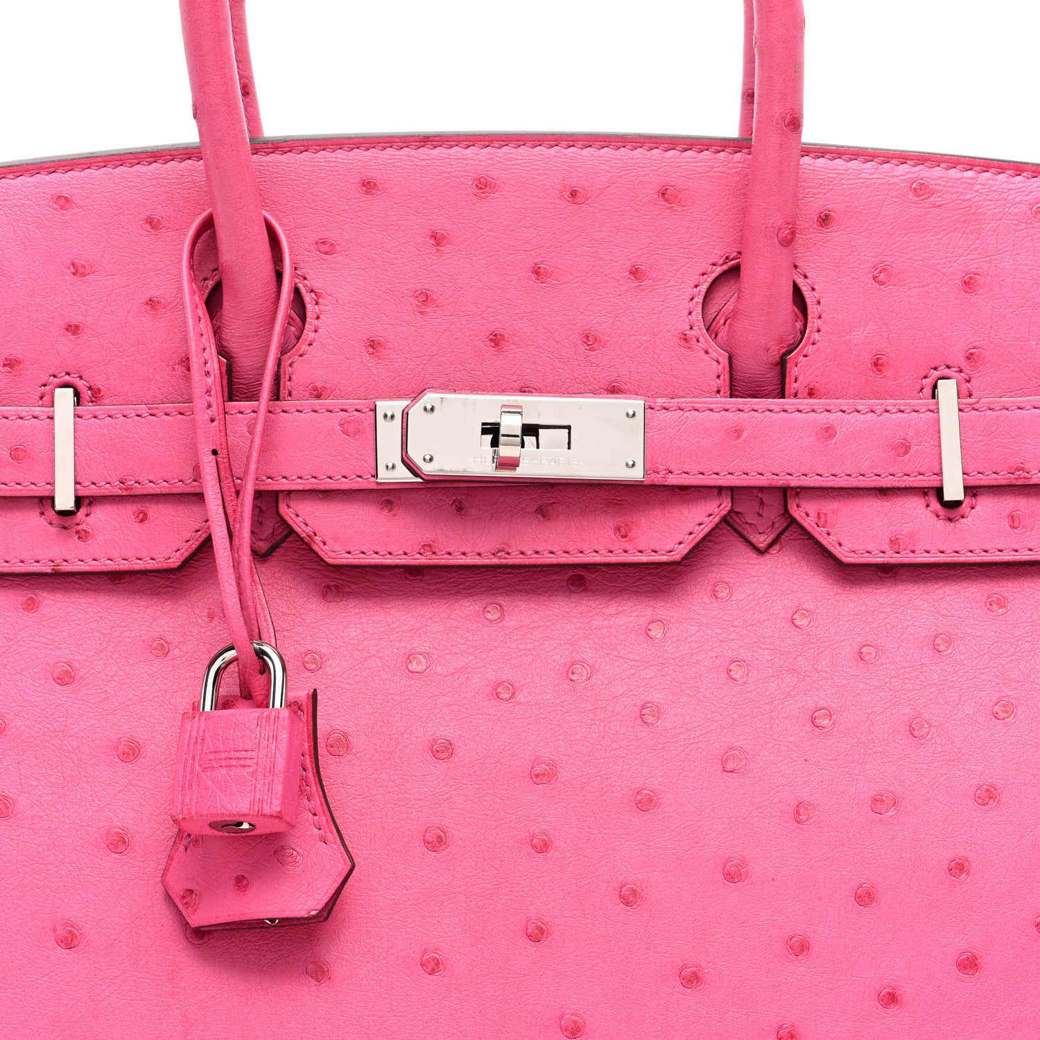 Hermes Ostrich Birkin 30 Fuchsia 8 of 10