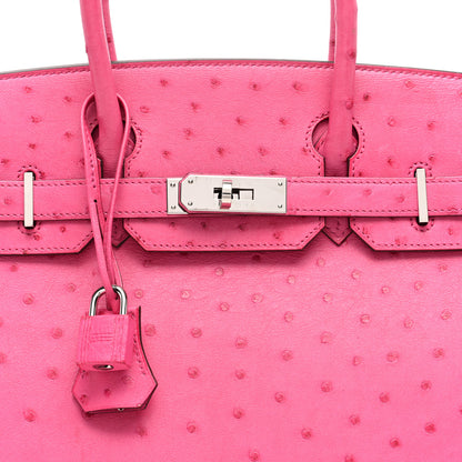 Hermes Ostrich Birkin 30 Fuchsia 8 of 10