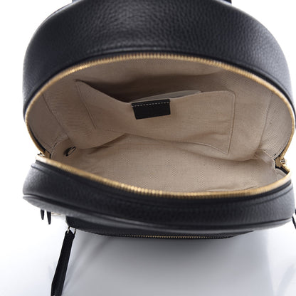Gucci Pebbled Calfskin Soho Chain Backpack Black 5 of 7
