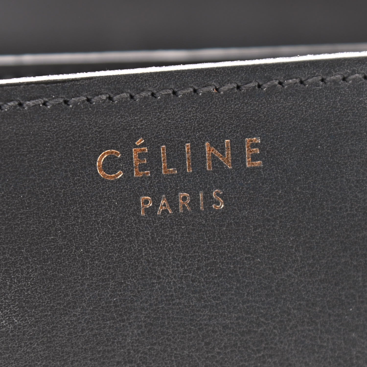 Celine Box Calfskin Medium Classic Box Flap Bag Anthracite 7 of 10