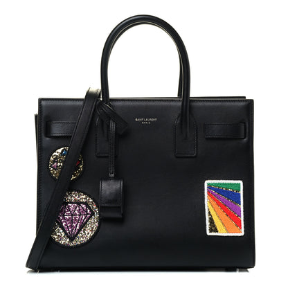 Saint Laurent Calfskin Patchwork Baby Sac De Jour Black Multi 1 of 4