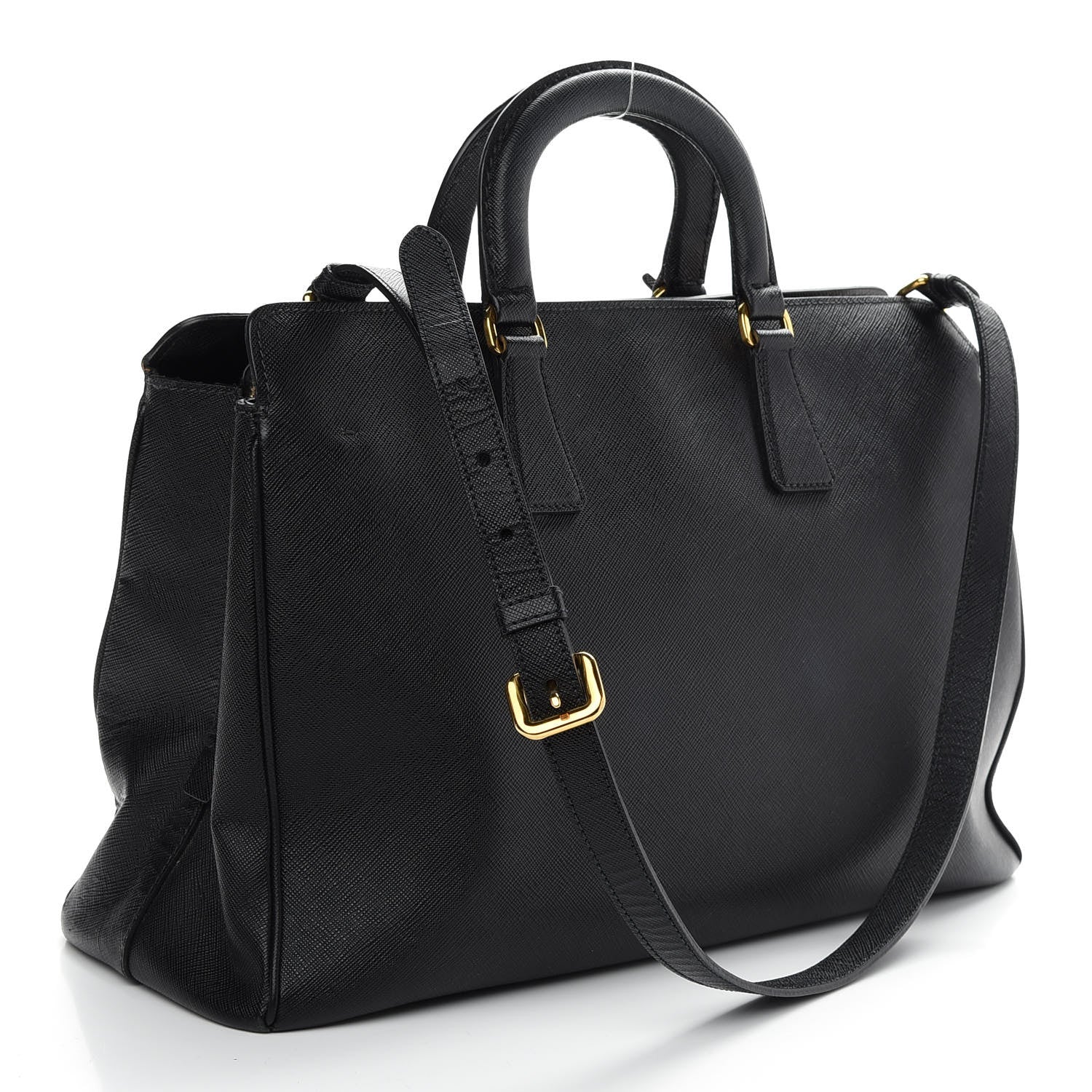 Prada Saffiano Tote Black 2 of 7