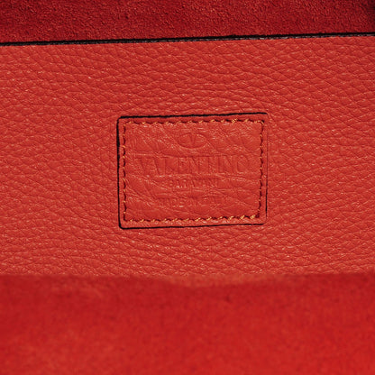 Valentino Garavani Grained Calfskin Medium Rockstud Backpack Coral 7 of 8