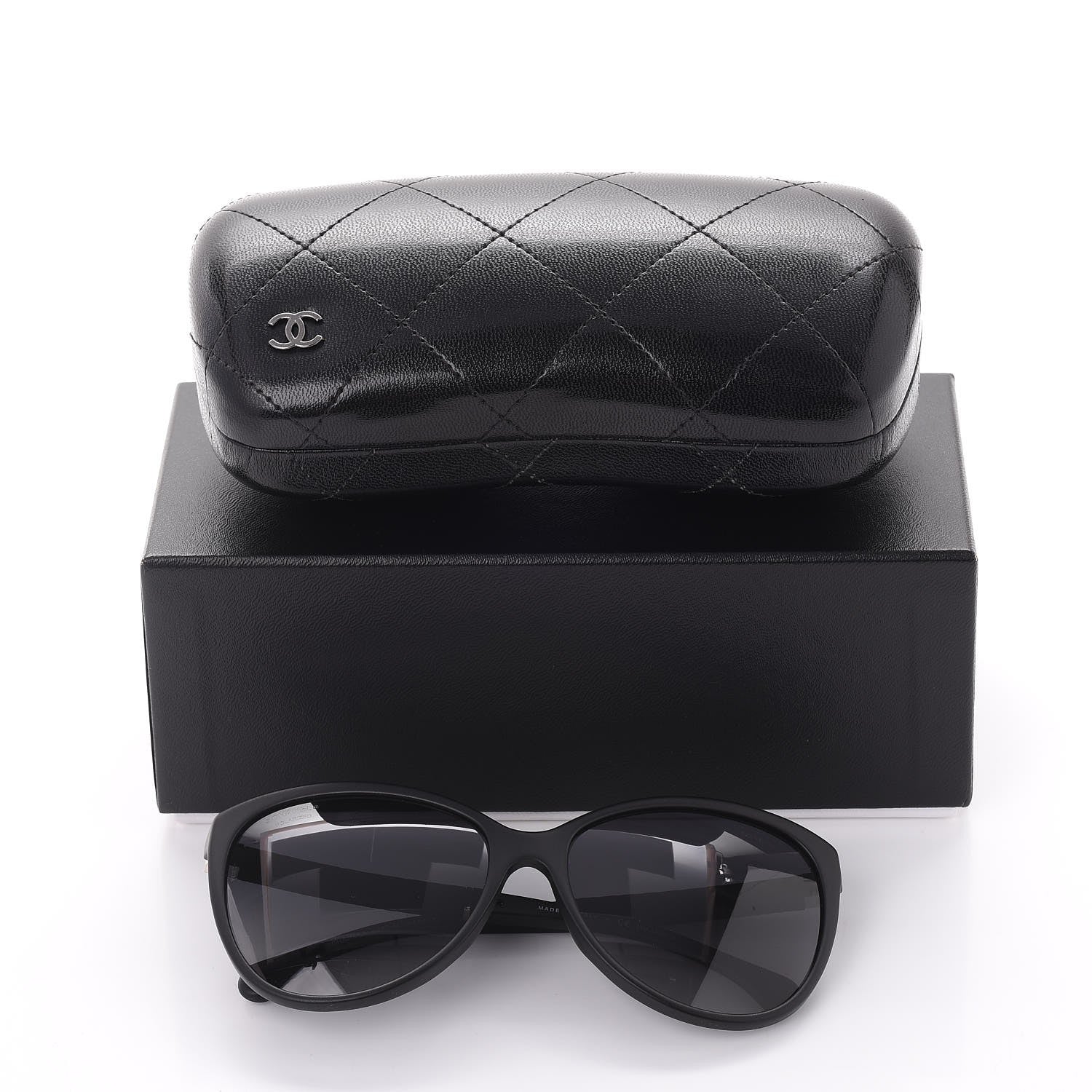 Chanel Quilted CC Sunglasses 5225-Q Black 8 of 8