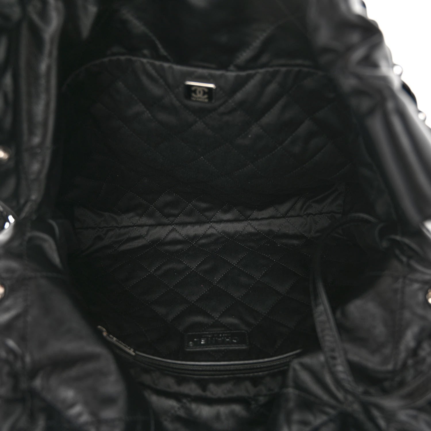 Chanel Shiny Calfskin Quilted Small Chanel 22 So Black 6 of 11