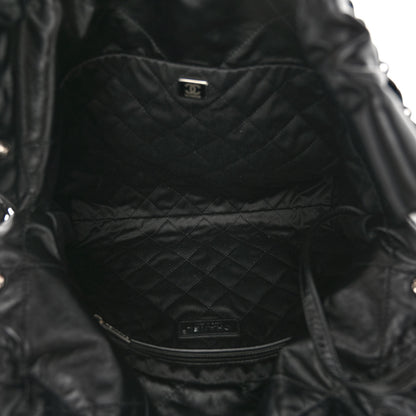 Chanel Shiny Calfskin Quilted Small Chanel 22 So Black 6 of 11