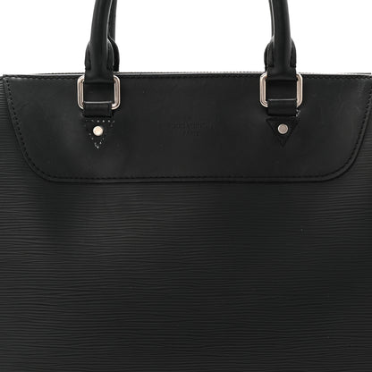 Louis Vuitton Epi Porte-Documents Jour Briefcase Black 8 of 11