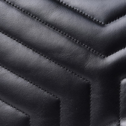 Saint Laurent Calfskin Y Quilted Monogram Medium Loulou Chain Satchel Black 11 of 11