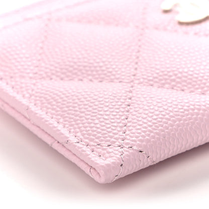 Chanel Caviar Quilted Card Holder Light Pink 5 of 9