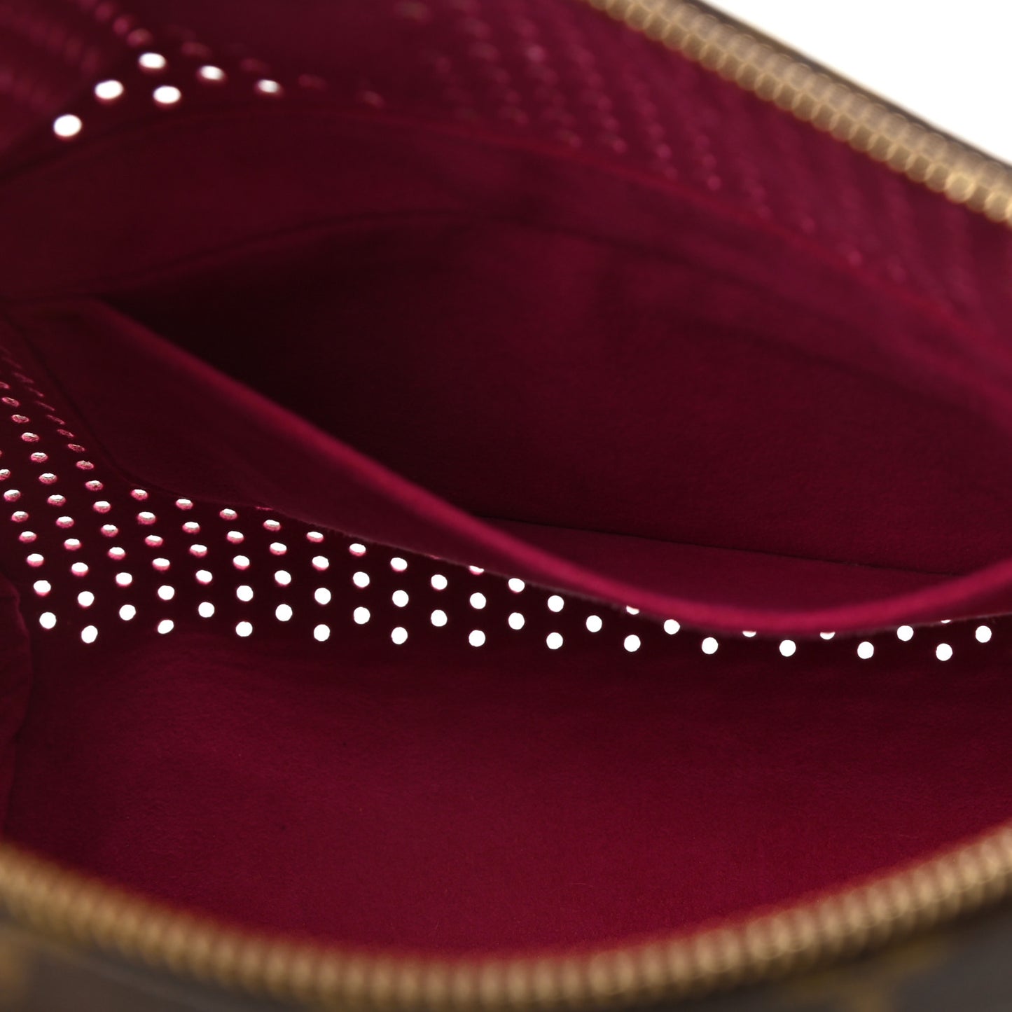 Monogram Perforated Speedy 30 Fuchsia