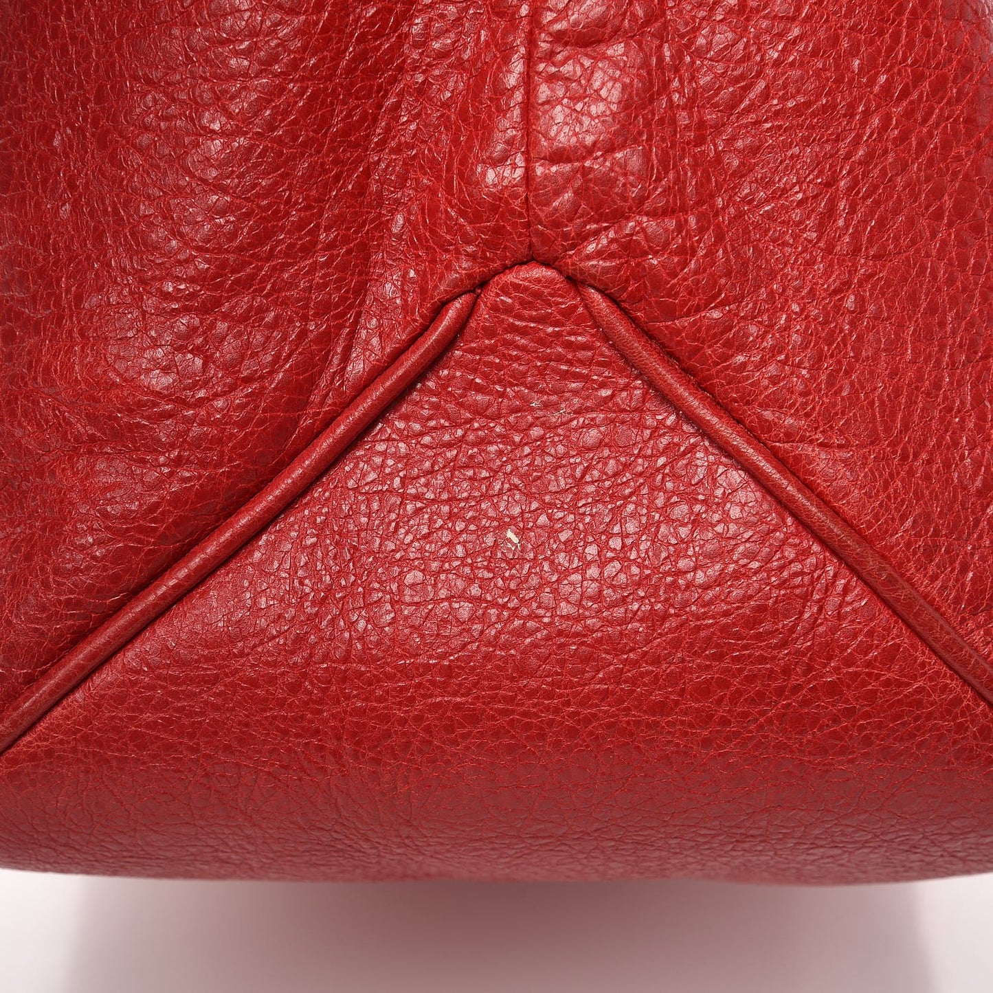 Agneau Classic Hardware Mens Oversize Top Handle Bag Flame