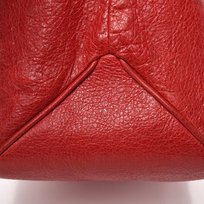 Balenciaga Agneau Classic Hardware Mens Oversize Top Handle Bag Flame 16 of 17