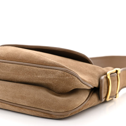 Gucci Suede Cudu Medium 1973 Shoulder Bag Marron Glace 9 of 9