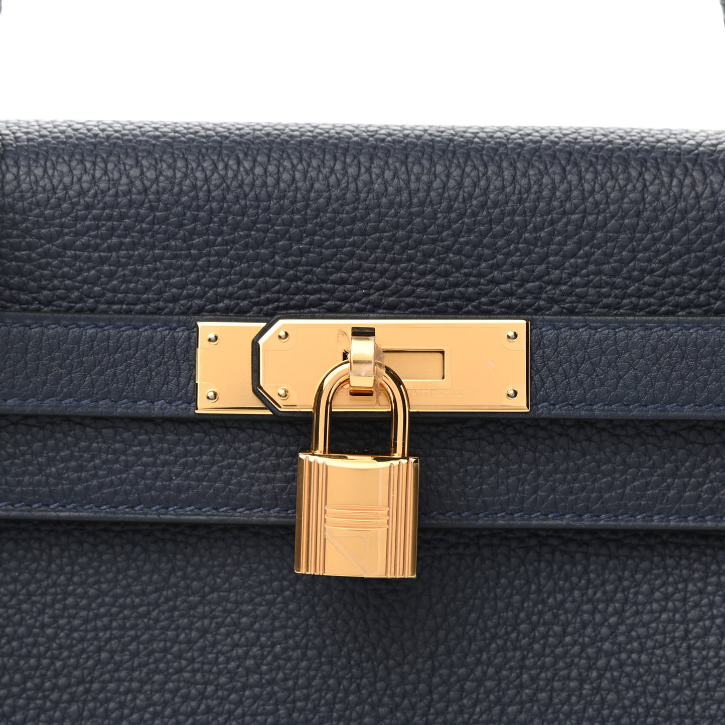 Togo Kelly Retourne 28 Bleu Nuit
